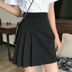 Spring Summer 2025 A-Line Mini Skirt Bodycon Anti-Light plus Size Pleated Skirt Trendy Womens Mid-Length Half Body Skirt