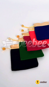 Kantong bludru emas 10x12cm/kantong sovenir bludru 10x12/ kantong serut/pouch/ dompet perhiasan