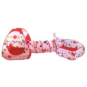 Pool-Tube-Teepee 3pc Pop-up Play Tent ChildrenTunnel Kids Play House