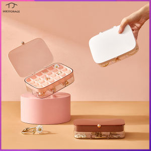HKStorage Hộp Đựng Trang Sức Hộp Đựng Đồ Phân Loại Có Nắp Nhiều Lớp Nhẫn Trang Sức Hộp Trang Sức Xuyên Biên Giới