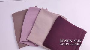 Kain Rayon Crinkle Airflow Cey 0.5 Meter Berkualitas Premium
