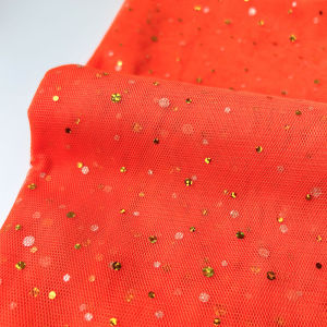145x100cm Glitter Tulle Fabric Gold Sequin Mesh Sparkly Net for DIY Sewing Women Wedding Dress Christmas Decor Costume Materials