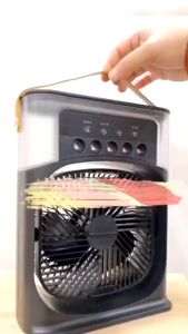 Ac Mini Portable V3 + Kipas & LED 600ml KIPAS Angin PENDINGIN MINI AC PORTABLE AIR COOLER