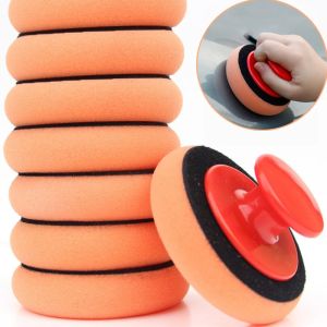 s Car Waxing Sponge Polish Pads Handle High Density Buffing Wipe Polisher Kit Polishing Cleaning Sponge Car Cleaning Tools