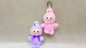Gantungan Kunci MUKA KARET Boneka Labubu The Monsters Macarone Kawai - Key Chain Labubu