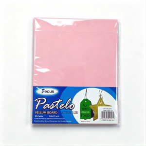 Pastelo Vellum Board Letter Size 10 Sheets Pink