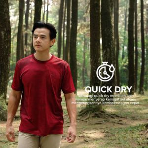 LGS - Kaos Casual - T-shirt - Kaos Quick Dry - Warna Hitam/Abu - Regular Fit - CTS.229.C3141.01.C