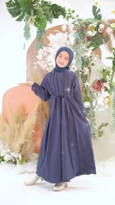 Baju Gamis Lebaran Anak Perempuan Terbaru Premium Umur Usia 4 5 6 7 8 9 10 11 12 Tahun