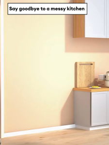 4/5layer Microwave Oven Rack Kitchen Cabinet Storage Shelves with door Multifunctional shelf Kabinet Rak Dapur 厨房置物架