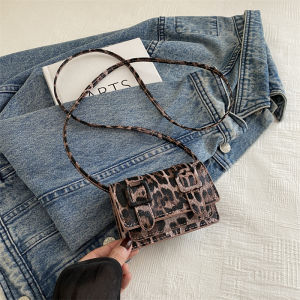 Túi Đeo Chéo Mini Họa Tiết Da Báo Thời Trang Mùa Hè Cho Nữ Túi Đeo Vai Đơn Túi Xách Thời Trang Túi Vuông Mềm PU