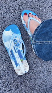 Hotmarzz Dép xỏ ngón nữ chống trượt giản dị Dép nhà Dép nhà tắm bãi biển Giày đi biển hm7132