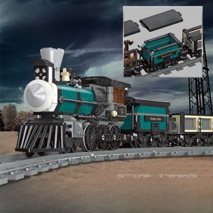 ชุดต่อโมเดลรถรางเรือเฟอร์รี่สีเขียวย้อนยุค ชุดต่อโมเดลรถรางจักรยานไนลอนสำหรับเด็ก ชุดต่อโมเดลรถรางสำหรับผู้ชายอายุ 10 ปี ของเล่นที่กระตุ้นสมอง