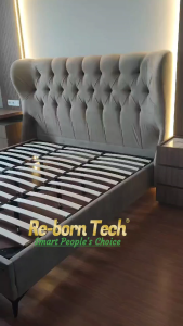 Re-born Tech Divan Sandaran Knockodown Dipan Headboard Tempat Tidur Modern Terbaru Luxury 903