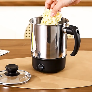 SHPYHT 11CM 12CM 14CM Multi Purpose Anti-Dry Heating Cup Stainless Steel Water Heater Electric Cooker Kettle Heating Cup Kettle For Cooking And Travelling Use