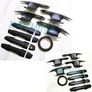 Paket Outer Handle Cover Pintu Mobil Xpander Hitam Doff