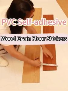 🔥NEW🔥YChao vinyl flooring thick 45pcs/107.64ft Home cement floor renovation Self Adhesive waterproof Wear-Resistant non-slip PVC vinyl floor flooring sticker lantai Pelekat Lantai Vinyl floor sticker Vinyl Lantai 地板貼