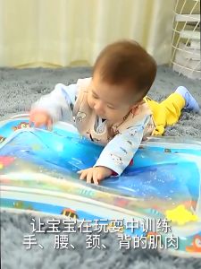 Premium Water Play Mat Inflatable Activity Center Promoting Baby Motor and Sensory Development Grow Through Play Sensory Stimulation Gift for Infants Toddlers Boys Girls