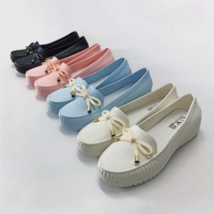 Sampai7an SPT-32 Sepatu Flat Shoes Wanita Kasual Slip On Motif Pita Polos Fashion Style Kekinian COD