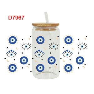 Cartoon Print Color Logo Cup Sticker Water Cup Sticker Glass Paster Cup Seamless Waterproof Crystal Label In Stock Decorative Sticker