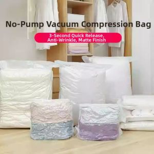 Vacuum Compression Storage Bag Blanket And Clothes No Pump Needed Large Capacity