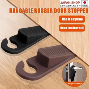 Door Stops Wedge Shaped Rubber Door Stops Non-Slip Black Door Buffers for Office Home Baby Safe Floor Door Stopper Door Block Children Anti-Folder Hand Rubber Wedge Door Stop Convenient Mouse Design Door Stop Stopper Holder Guard Baby Safety Protector