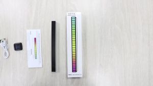LED Music Rhythm Light Sound Bar RGB Lampu Musik 车载桌面拾音灯