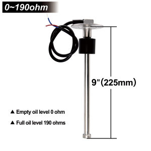 0-190 ohms Fuel Level Sensor/Water Level Stainless Steel A5 Sensor For Auto Car Boat Water Tank Level Indicato Fuel Level Gauge