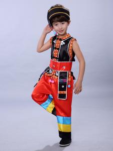 March Three Childrens Performance Costume Yao Ethnic Group Male Childrens Dance And Ethnic Chorus Clothing Organic Cotton