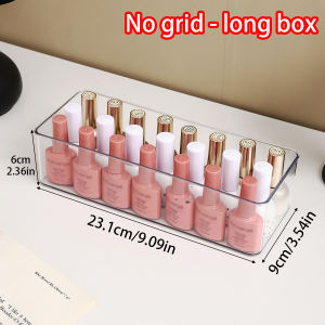 1pc Acrylic Three Grid/Space Nail Polish Storage Box Nail Polish Display Organizer Dresser Nail Shop Storage Device