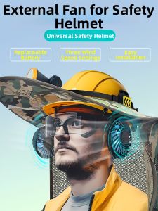 Detachable Cooling Fan Construction Safety Helmet Accessory