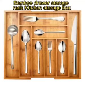【KEVE】In stock BAMBOO EXTENDABLE CUTLERY TRAY