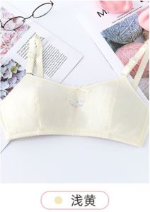 (READY STOCK) 3Pcs Girls Bra Teenager Cotton Bra Children Non Wired Thin Padded Underwear(code:13)