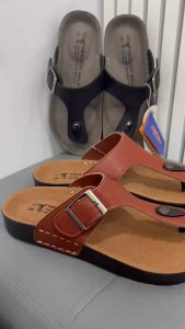 L รองเท้าเพื่อสุขภาพ รองเท้าแตะ แบบหูคีบ หูหนีบ deblu เดอบลู รุ่น BD M 4500 สี ดำ แทน น้ำตาล  Size 39-44