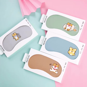 Ice Pack Eye Mask For Sleeping Light-blocking and Relieving Stress for Students and Children. Cute Cartoon Design