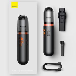 BASEUS | Baseus Car Vacuum Cleaner Mini Handheld Auto Vacuum Cleaner 6000Pa Powerful Suction Blow & Vacuum 2 In1 For Home & Car & Office