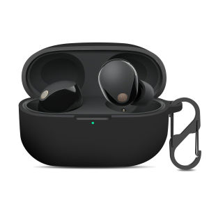 for Sony WF-1000XM5 Wireless Earbuds Case Cover Silicone Protective Skin Shockproof Front LED Visible for Sony XM5 Earphones