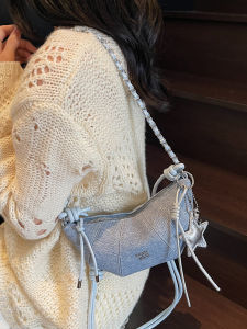 Fashionable Shoulder Crossbody Bag Womens New Style Versatile Single Shoulder Slant Bag High-End Sensation Popular Horn Bag Underarm Bag