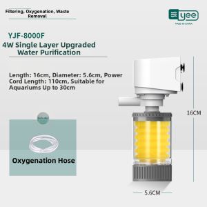 Yee | Quiet Compact 3-in-1 Fish Tank Filter