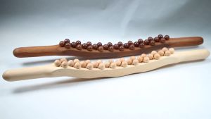 31 Beads Massage Stick Beech Scraping Massager GUA SHA Tool Slimming Fatigue Removing Health Care Massage Stick Wood 刮痧棒