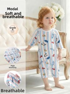 UCBABY | Thin Summer Long Sleeve One-piece Pajamas for Babies