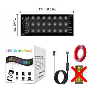 Màn Hình Hiển Thị LED Ma Trận Điểm Ảnh Bluetooth Thông Minh Cho Xe Tải Kiểu Mắt Quỷ Điều Khiển Bằng Ứng Dụng Màn Hình Quảng Cáo Cuộn Bảng LED Linh Hoạt