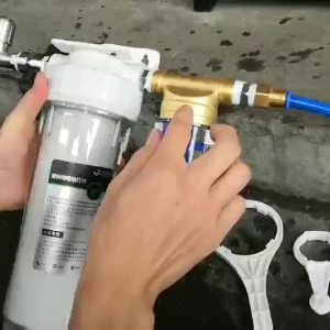 กรองน้ํา Pre-Filter Water ไส้กรองสแตนเลส 1/2นิ้ว พร้อมอุปกรณ์ ระบบกรองน้ํา ไม่ใช้ไฟฟ้า ในครัว ล้างทําความสะอาดได้เอง