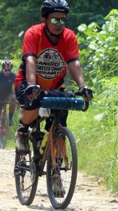 Celana Sepeda Panjang Dengan Busa Padding Tebal Bahan Lycra CSPL