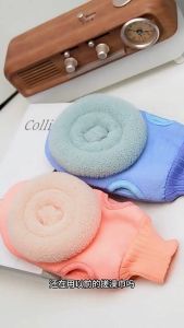 2in1 Sarung Tangan Mandi Scrubber Exfoliating Bath Gloves Body Scrub Gloves Sel Kulit Mati