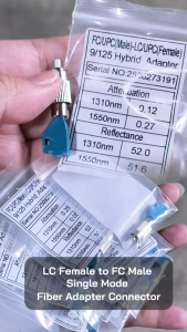 ไฟเบอร์ ออฟ ติก Adapter หัวแปลง อุปกรณ์ ไฟเบอร์ออฟติก LC ตัวเมีย to FC ตัวผู้