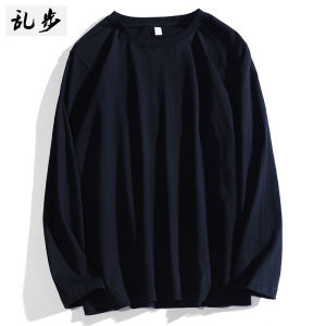 Kanye Pure Color Mens T-shirt round Hem Short Sleeve Long Length Mid-Length Base Shirt Cotton Youth Summer Casual Top