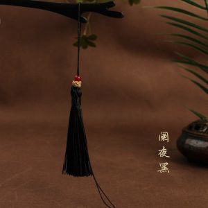 สร้อยคอโทรศัพท์มือถือแบบครึ่งสำเร็จรูปดีไซน์พิเศษ ส่วนบนเป็นลูกปัดหยกสีเขียวทอง ลูกปัดสุขภาพสัมฤทธิ์ สร้อยคอ DIY