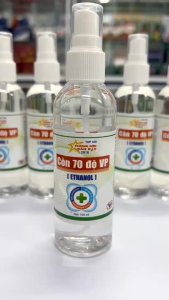 Cồn 70 độ Vĩnh Phúc dạng xịt (Chai 100ml) diệt khuẩn tốt hiệu quả tối ưu