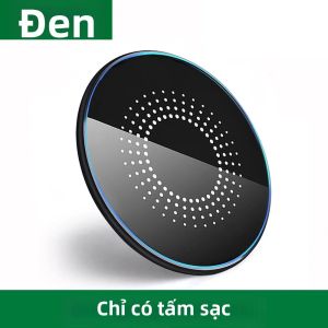 Sạc Không Dây Nhanh 30W Nâng Cấp Cho Samsung Xiaomi Huawei iPhone 17/12 Pro XS Max - Tấm Sạc Đa Năng Type C Tích Hợp Đèn Báo Sạc