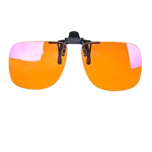 Red Lens Clip on Better Sleep ClipOn Black Polarized Sunglasses Clip On Big Size Square Shape Orange Lens Yellow Driving Lenses